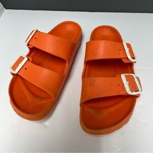 Birkenstock Arizona‎ Eva Essentials Sandals Red EU 38 W7 M5  Lightweight comfy